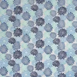 Schumacher 181800 Dahlia Hand Block Print Blues fabric swatch