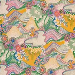 Schumacher 180132 Daisy Chain Light Multi fabric swatch