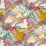 Schumacher 180130 Daisy Chain Primary Multi fabric swatch