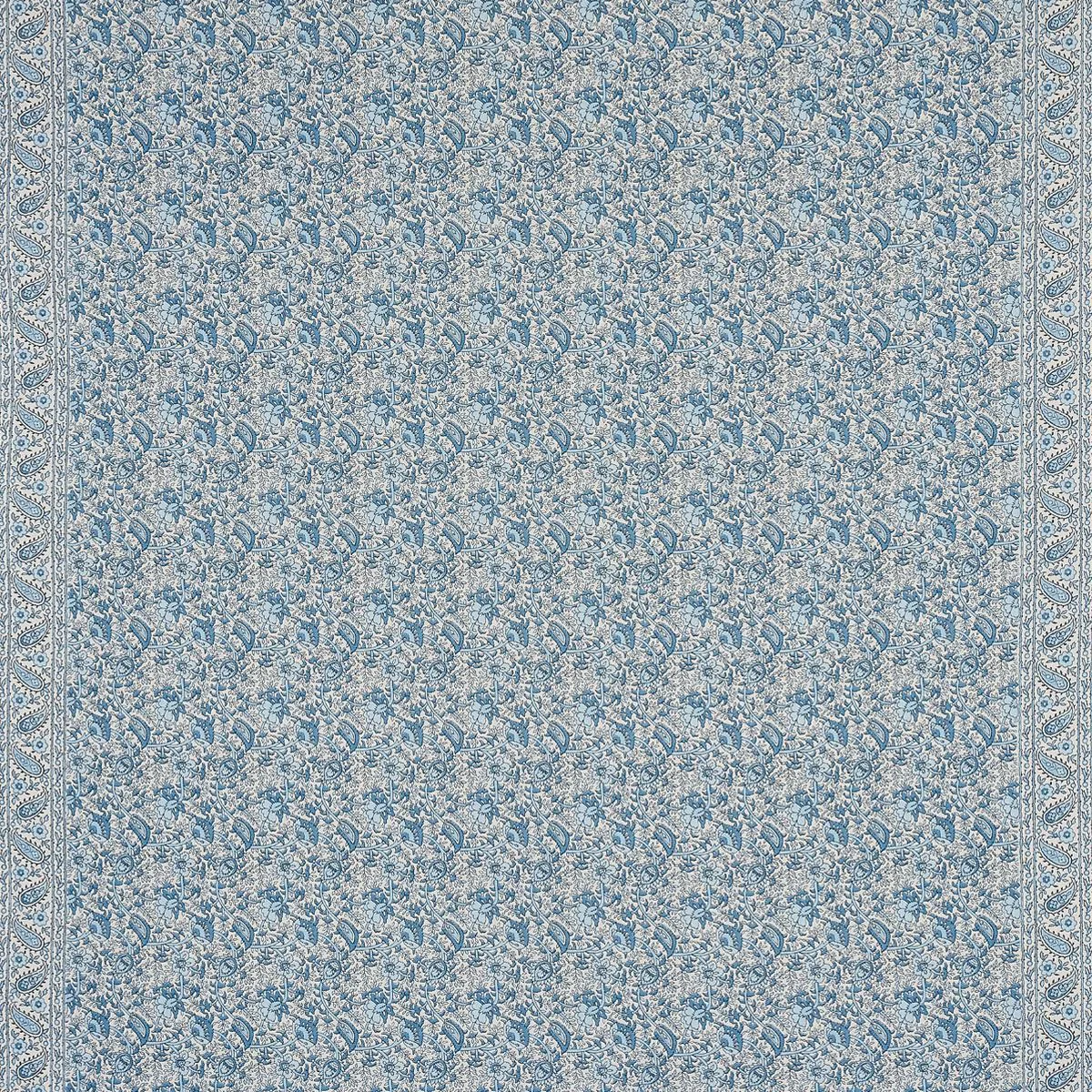Schumacher 180710 Daisy Indoor/Outdoor Indigo fabric swatch