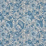 Schumacher 180710 Daisy Indoor/Outdoor Indigo fabric swatch