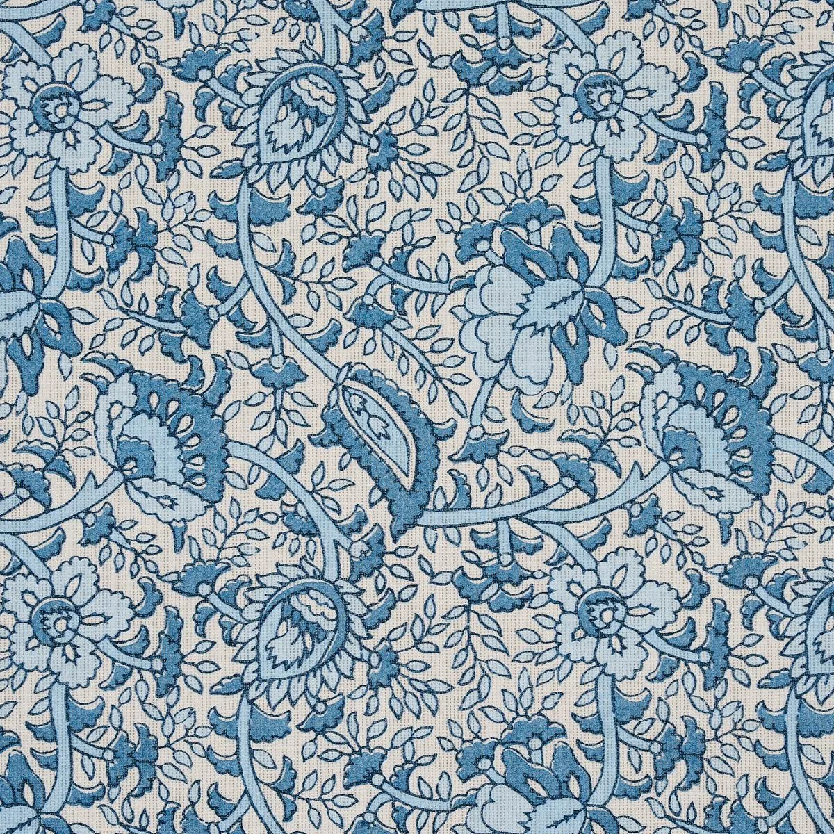 Schumacher 180710 Daisy Indoor/Outdoor Indigo fabric swatch