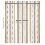 Schumacher 80270 Dakota Stripe Neutral fabric swatch