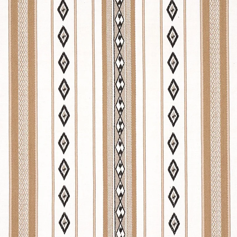 Schumacher 80270 Dakota Stripe Neutral fabric swatch