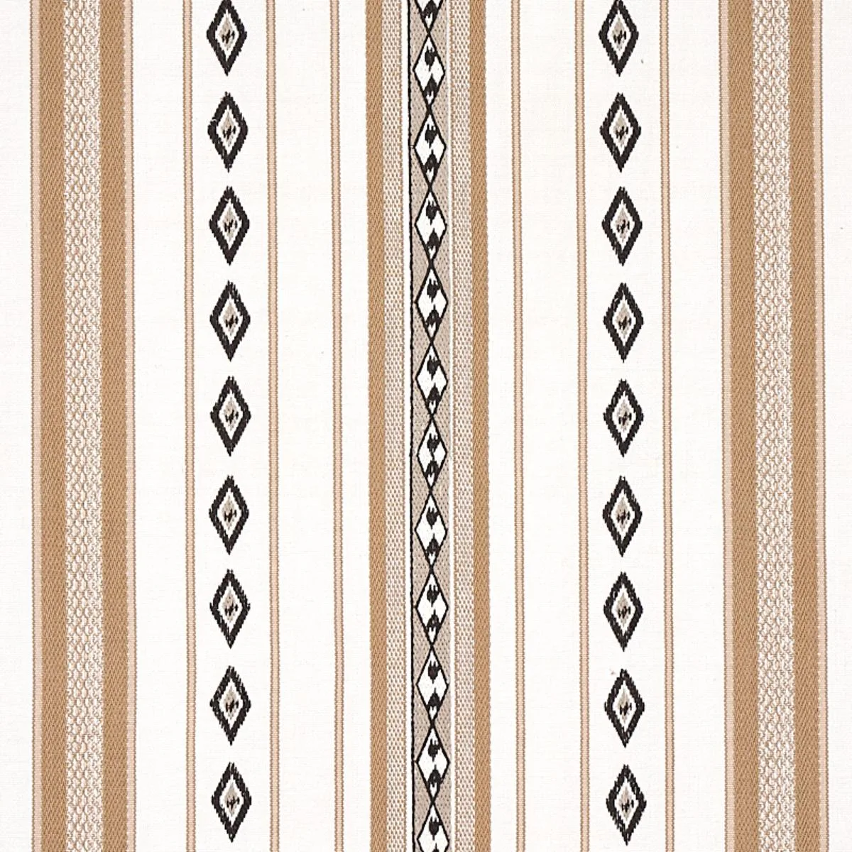 Schumacher 80270 Dakota Stripe Neutral fabric swatch