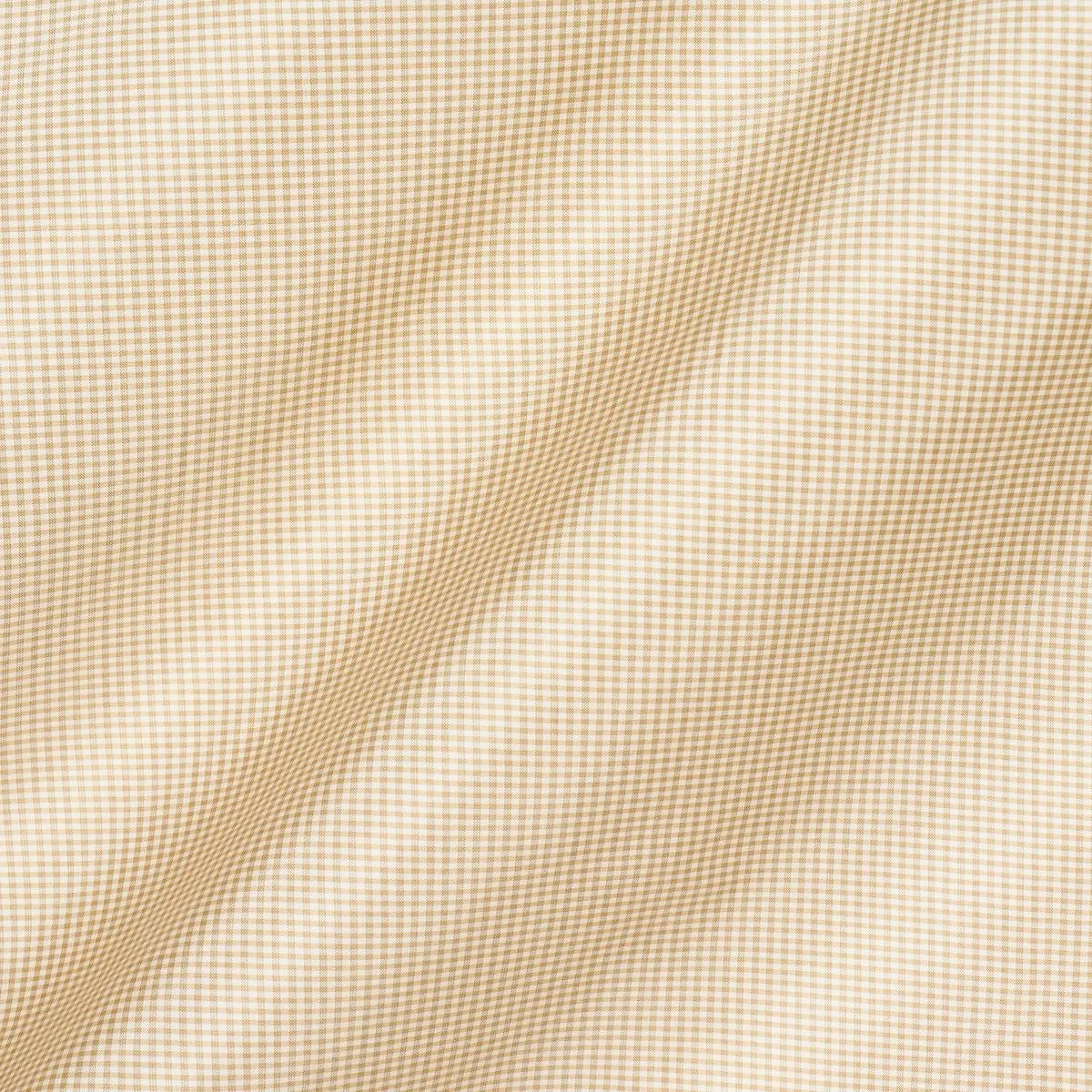 Schumacher 3449003 Dalton Silk Gingham Cafe' fabric swatch