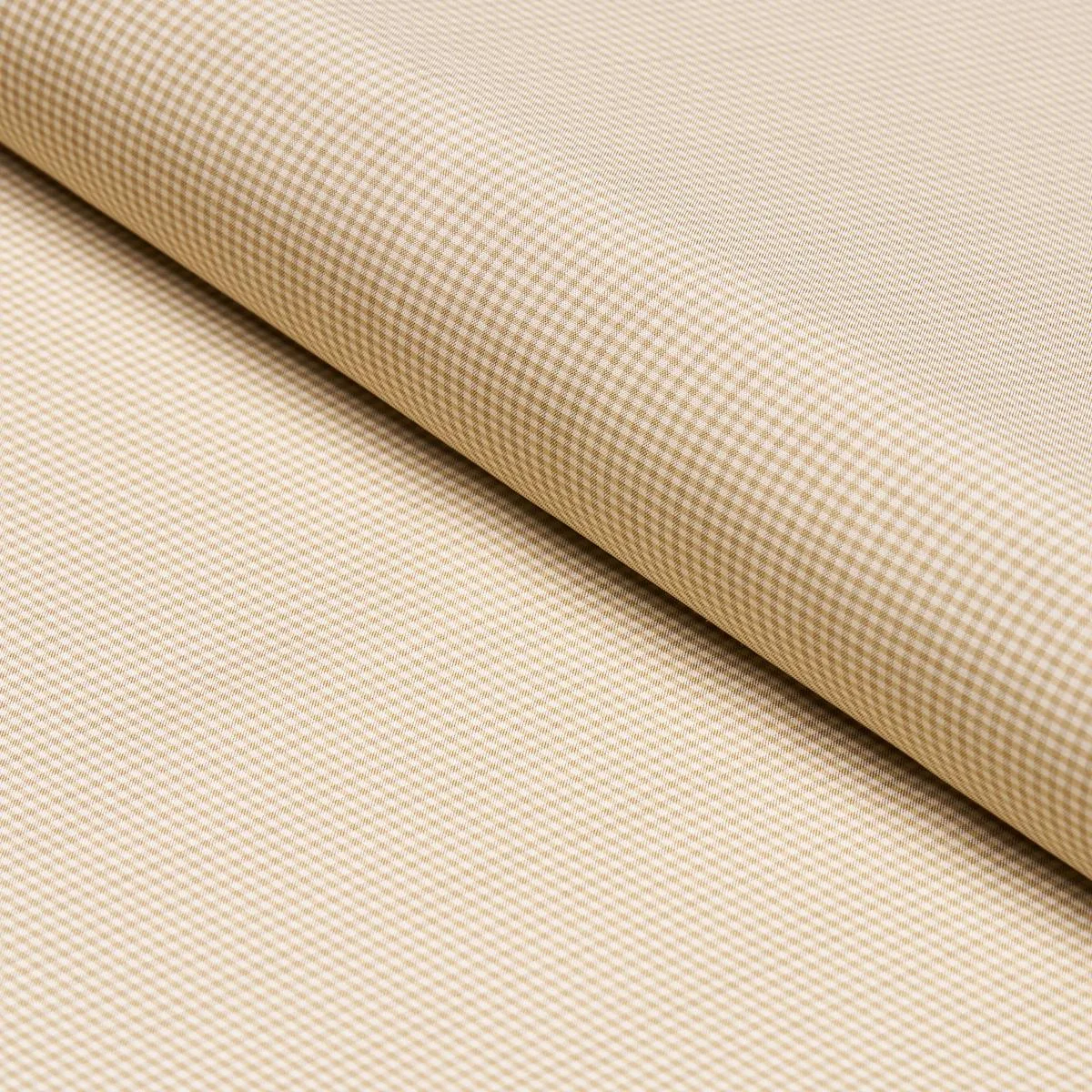 Schumacher 3449003 Dalton Silk Gingham Cafe' fabric swatch