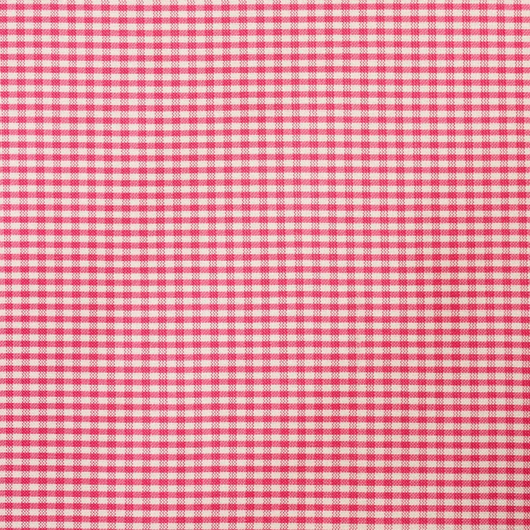 Schumacher 3449009 Dalton Silk Gingham Cerise fabric swatch