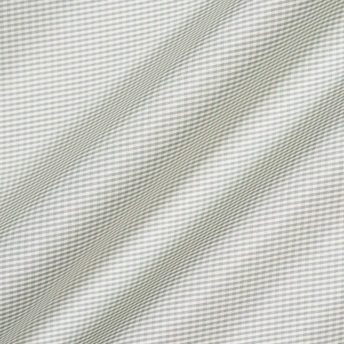 Schumacher 3449002 Dalton Silk Gingham Chambray fabric swatch