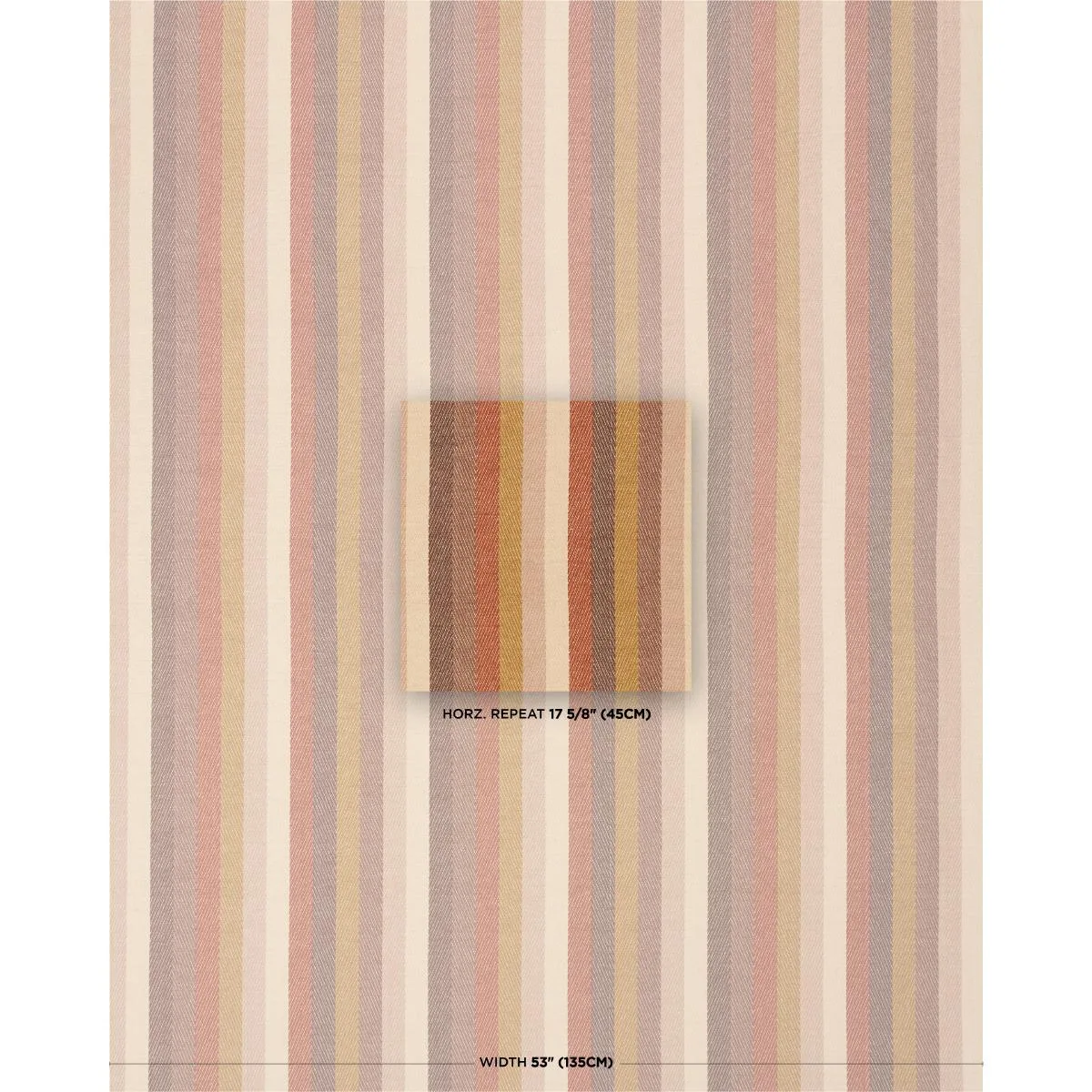 Schumacher 86240 Dancing Stripe Cedar fabric swatch