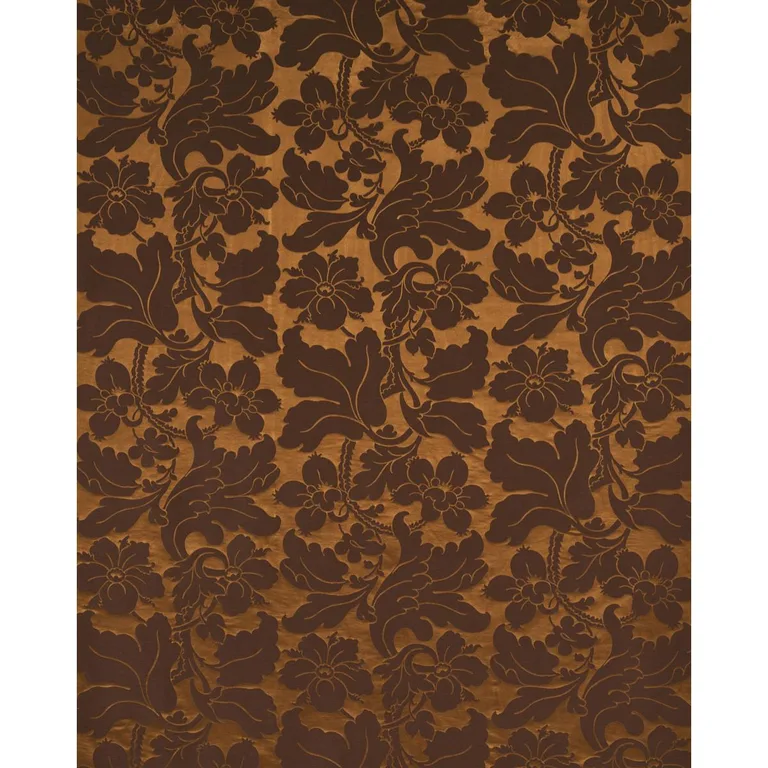 Schumacher 81461 Dandridge Damask Apollo Bronze fabric swatch