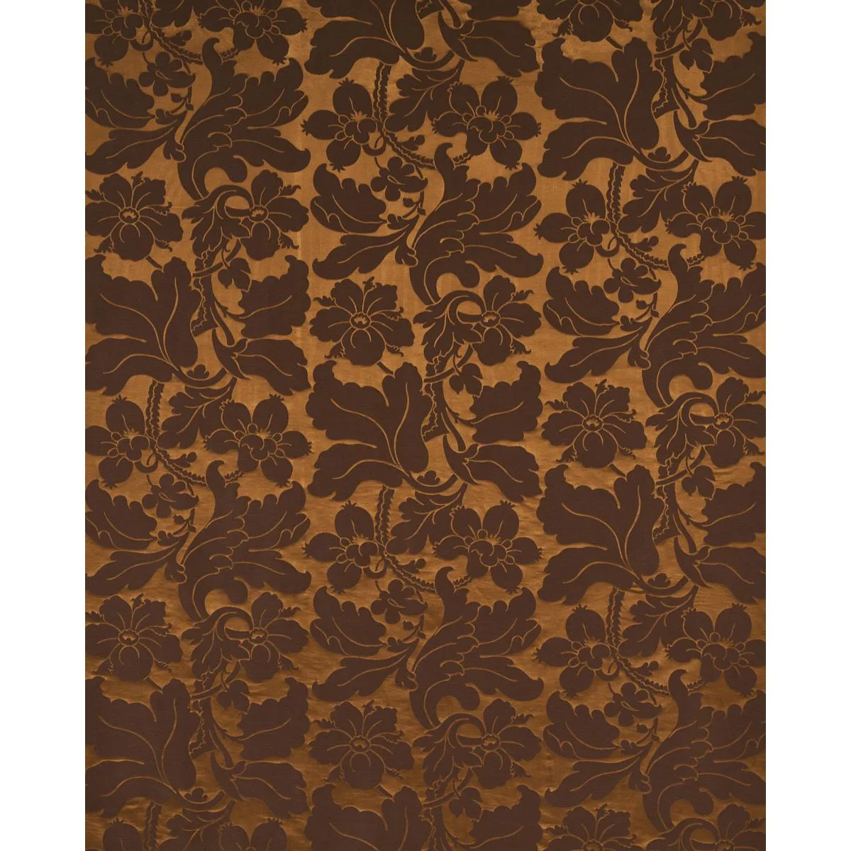 Schumacher 81461 Dandridge Damask Apollo Bronze fabric swatch