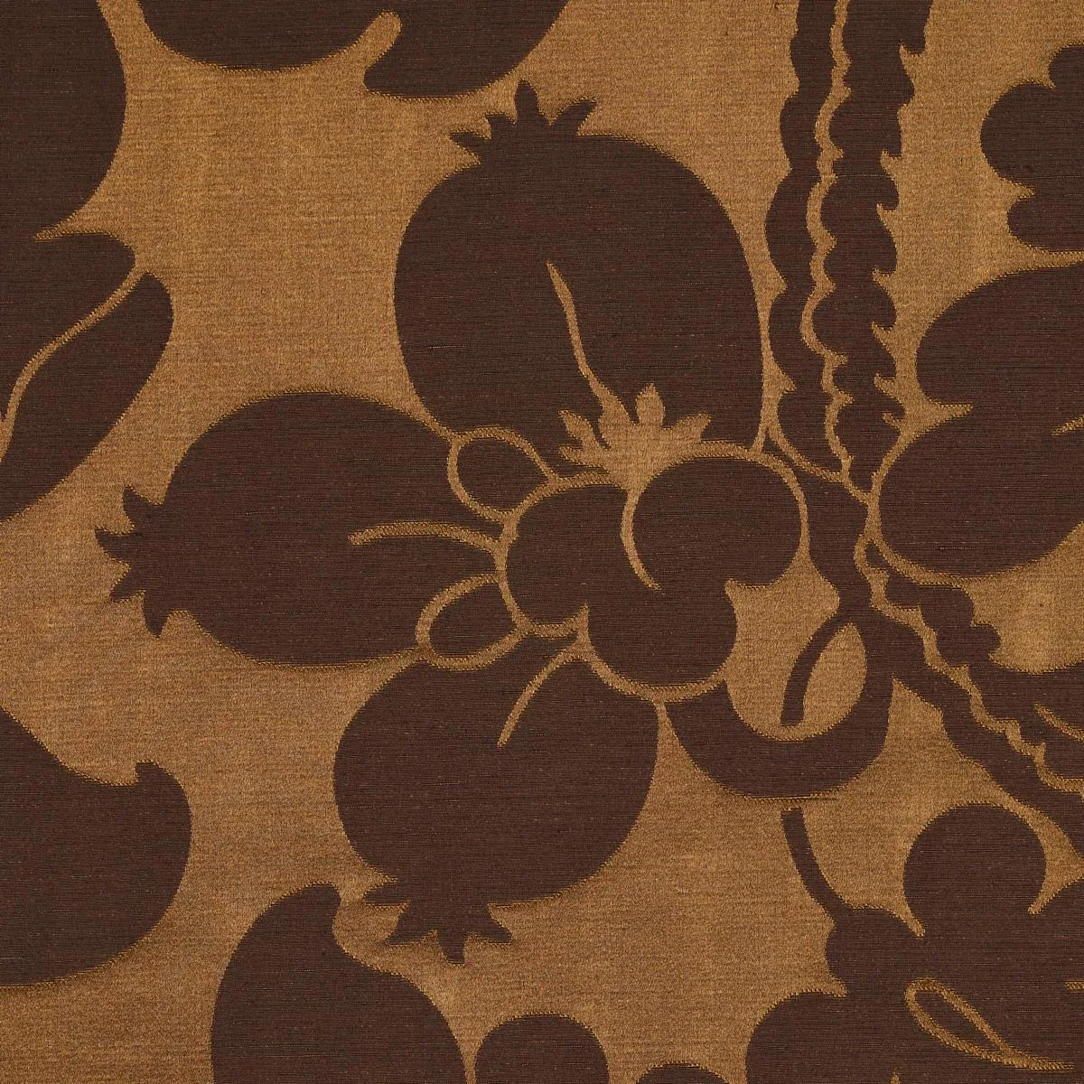 Schumacher 81461 Dandridge Damask Apollo Bronze fabric swatch
