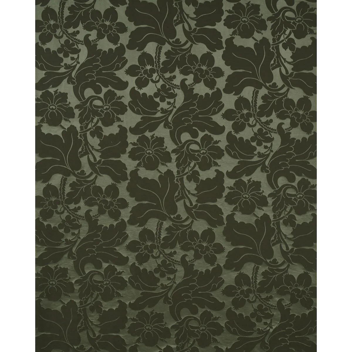 Schumacher 81460 Dandridge Damask Magnolia fabric swatch