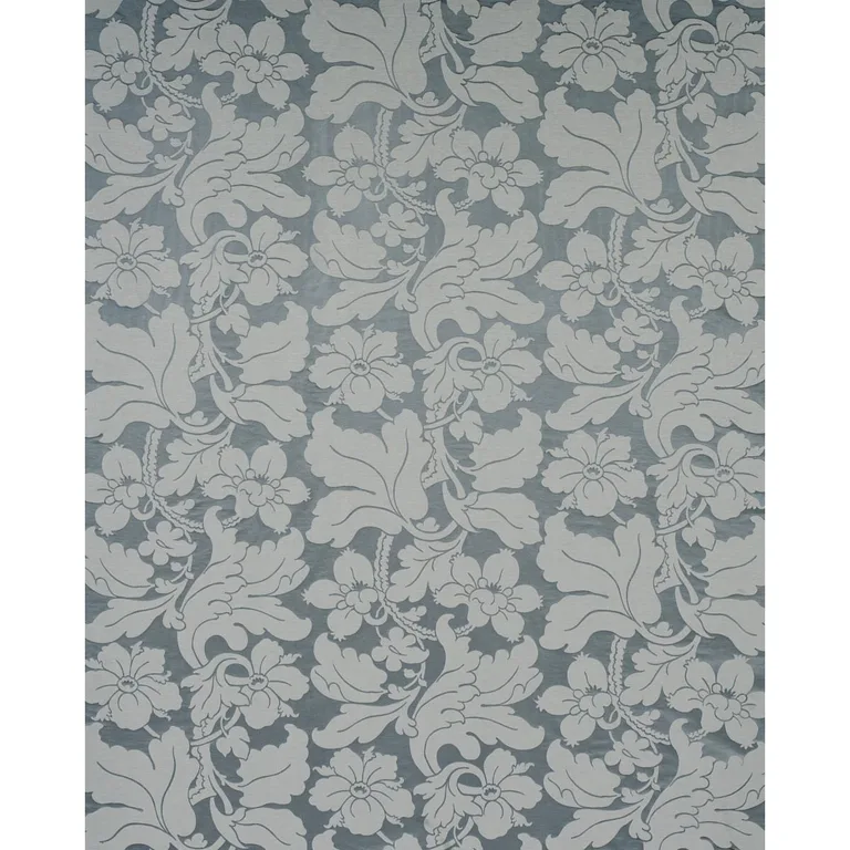 Schumacher 81462 Dandridge Damask Palace Slate fabric swatch