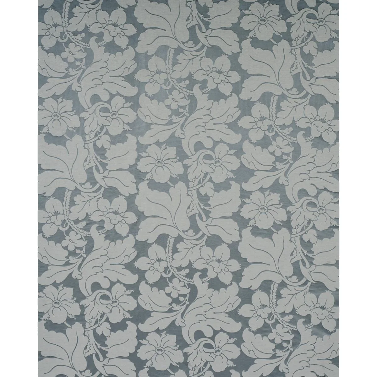 Schumacher 81462 Dandridge Damask Palace Slate fabric swatch