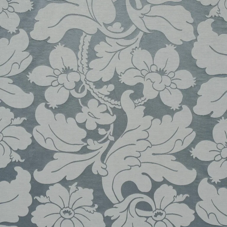 Schumacher 81462 Dandridge Damask Palace Slate fabric swatch