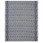 Schumacher 179961 Daria Paisley Indigo fabric swatch