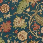 Schumacher 181881 Darsy Tree Of Life Peacock fabric swatch