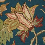 Schumacher 181881 Darsy Tree Of Life Peacock fabric swatch