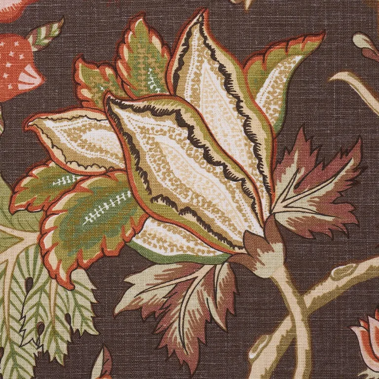 Schumacher 181882 Darsy Tree Of Life Sepia fabric swatch