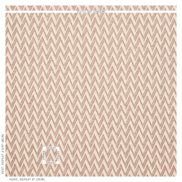 Schumacher 76031 Dartmoor Rust fabric swatch