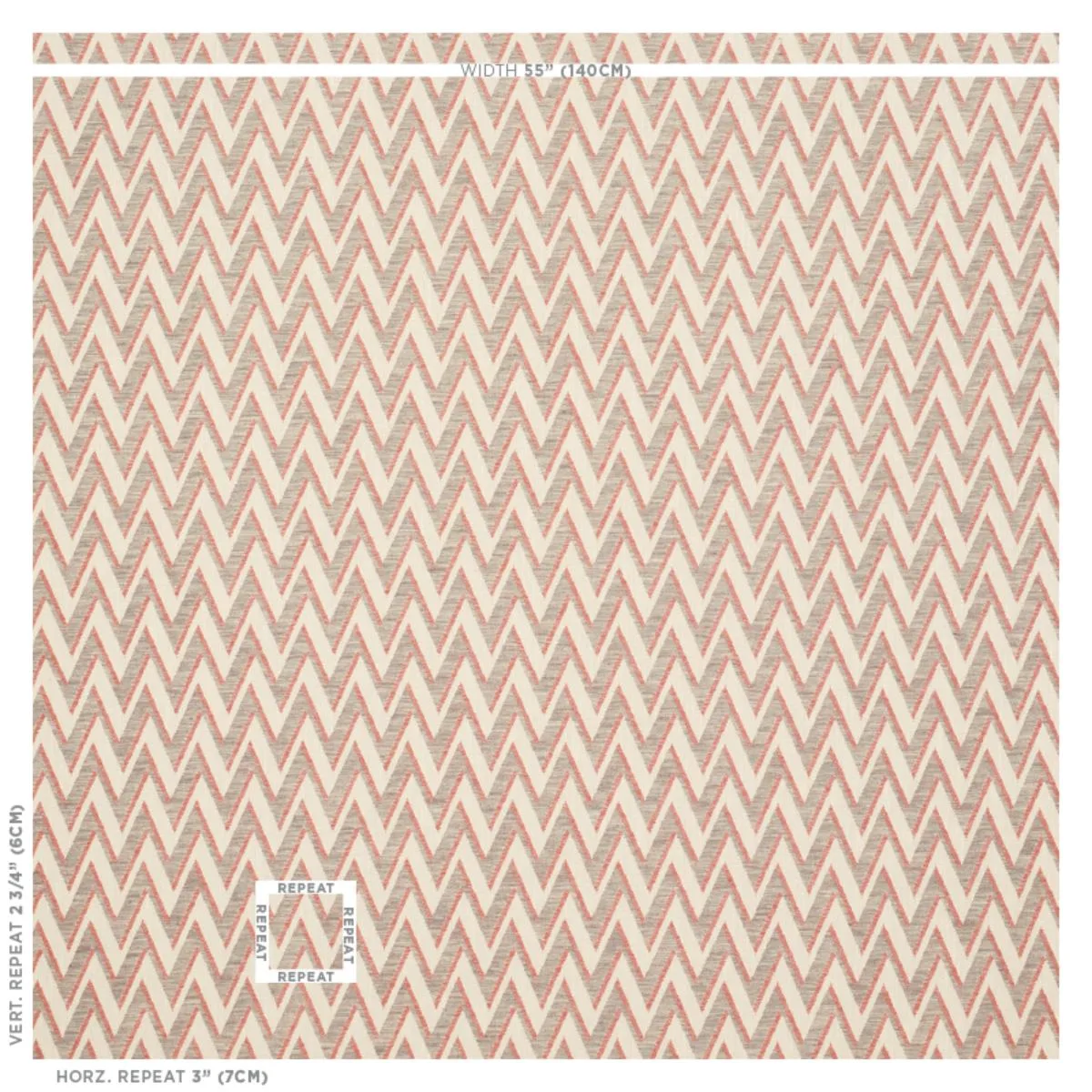 Schumacher 76031 Dartmoor Rust fabric swatch