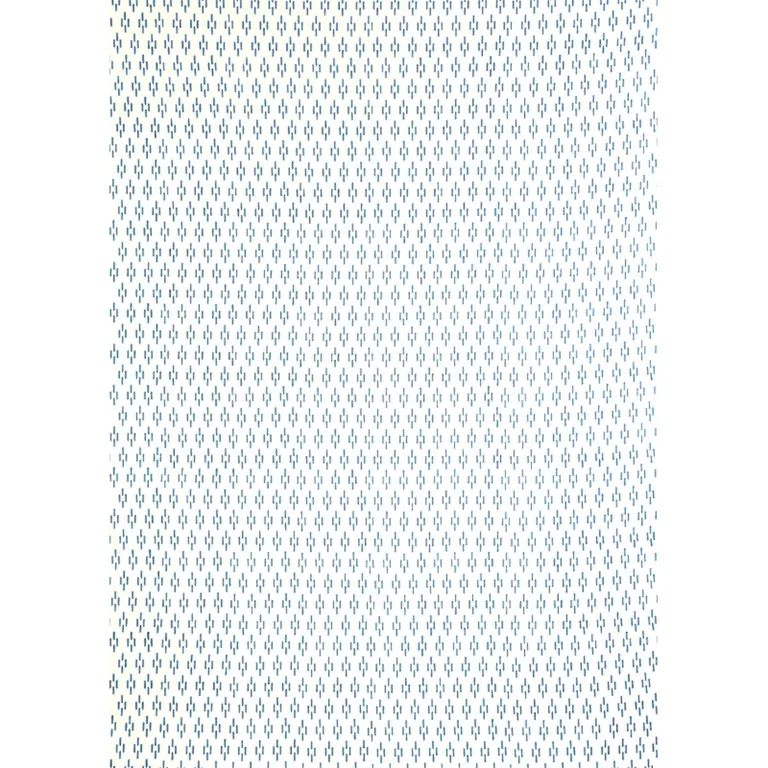 Schumacher 179251 Dash Hand Block Print Blue fabric swatch