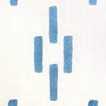 Schumacher 179251 Dash Hand Block Print Blue fabric swatch