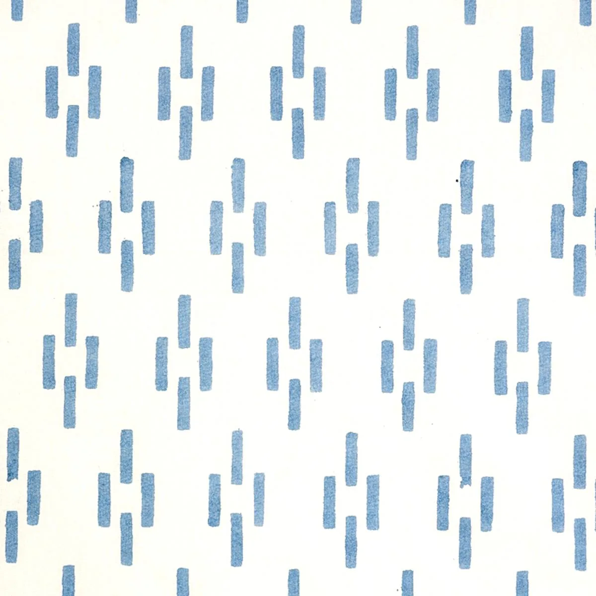 Schumacher 179251 Dash Hand Block Print Blue fabric swatch