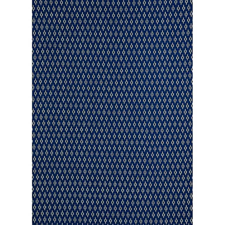 Schumacher 179250 Dash Hand Block Print Indigo fabric swatch