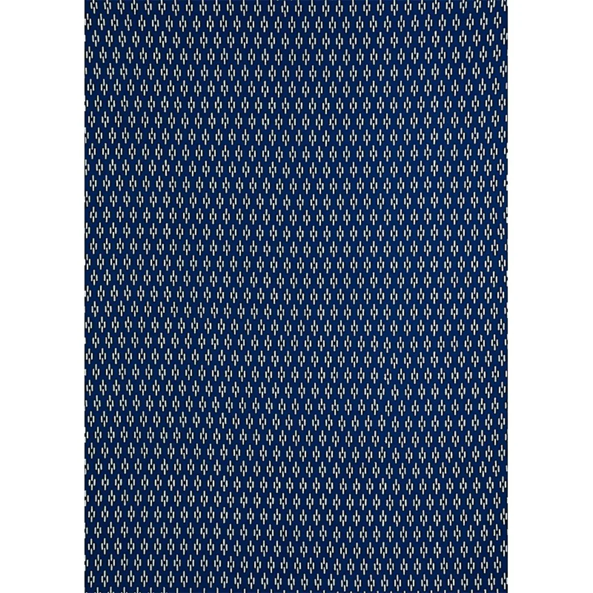 Schumacher 179250 Dash Hand Block Print Indigo fabric swatch