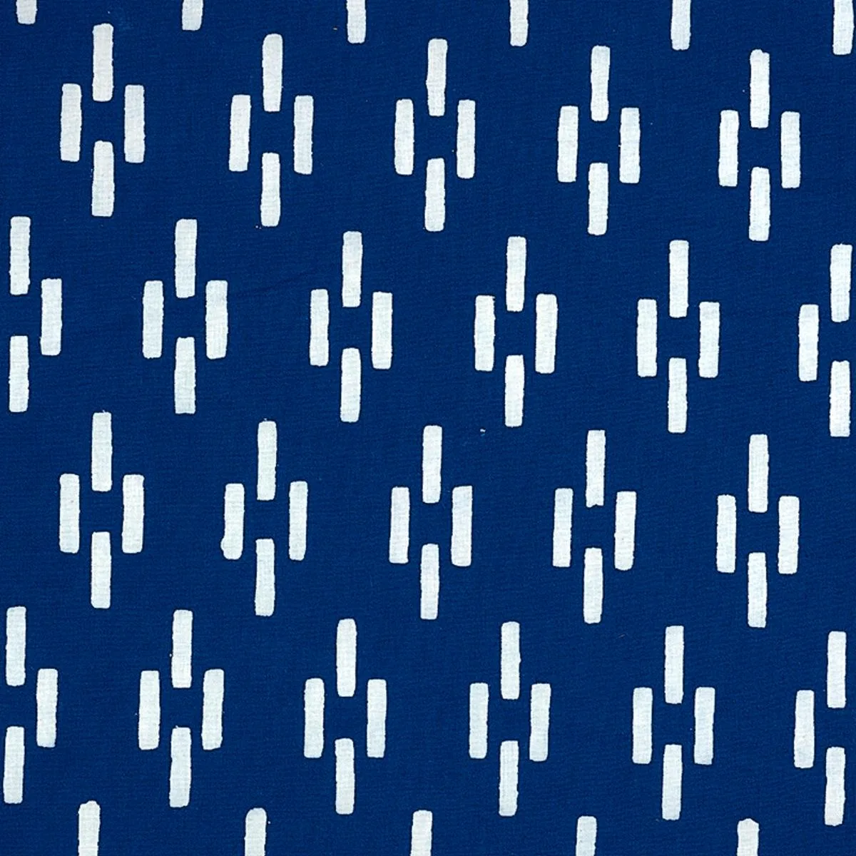 Schumacher 179250 Dash Hand Block Print Indigo fabric swatch