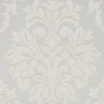 Schumacher 75412 Dauphine Damask Indoor/Outdoor Mineral fabric swatch