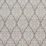 Schumacher 75411 Dauphine Damask Indoor/Outdoor Taupe fabric swatch