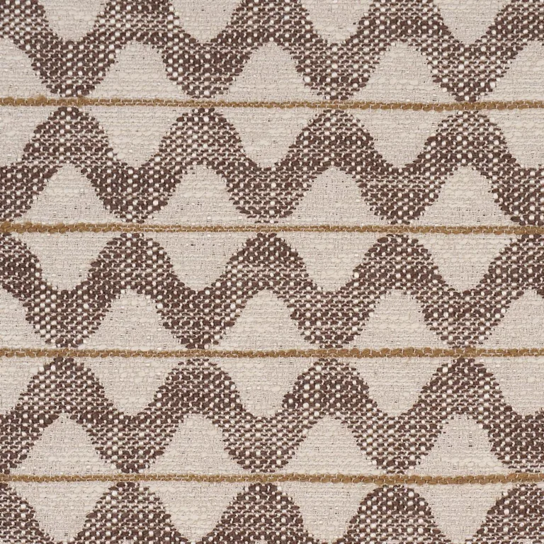 Schumacher 86401 Dayana Performance Brown fabric swatch