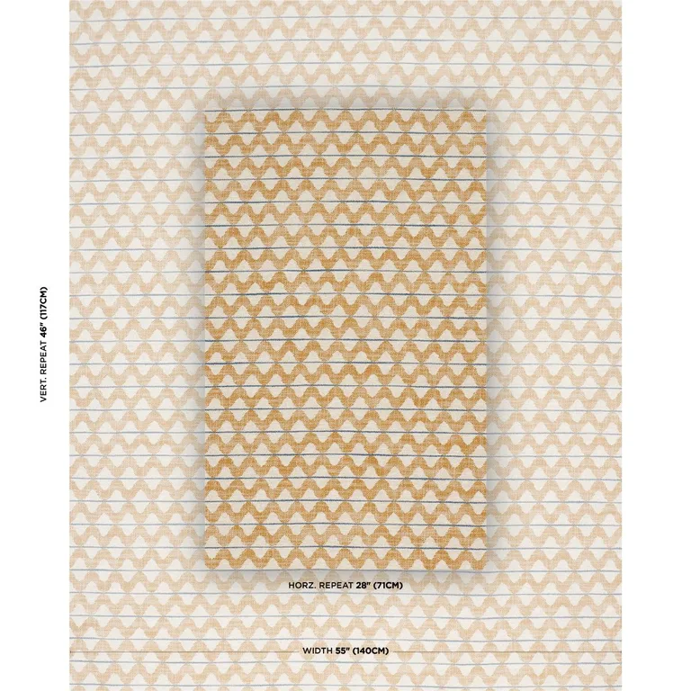 Schumacher 86400 Dayana Performance Ochre fabric swatch