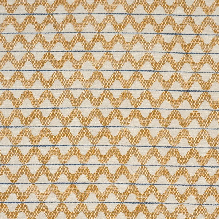 Schumacher 86400 Dayana Performance Ochre fabric swatch