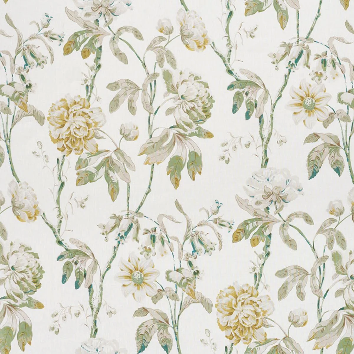 Schumacher 178140 Daydream Citron fabric swatch