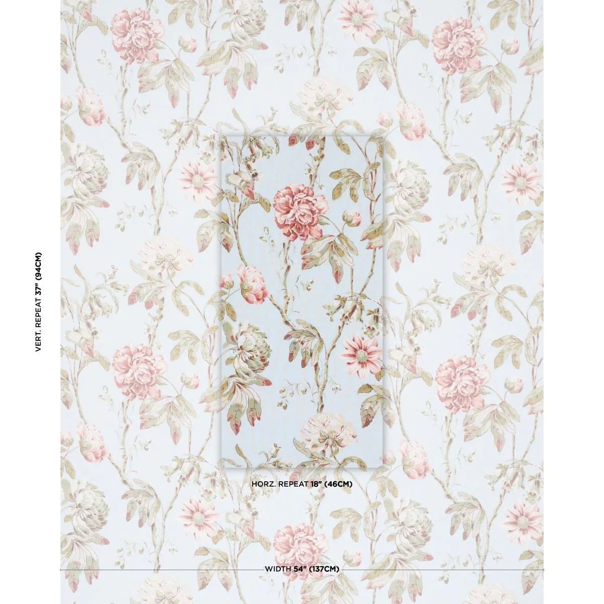 Schumacher 178144 Daydream Sky fabric swatch