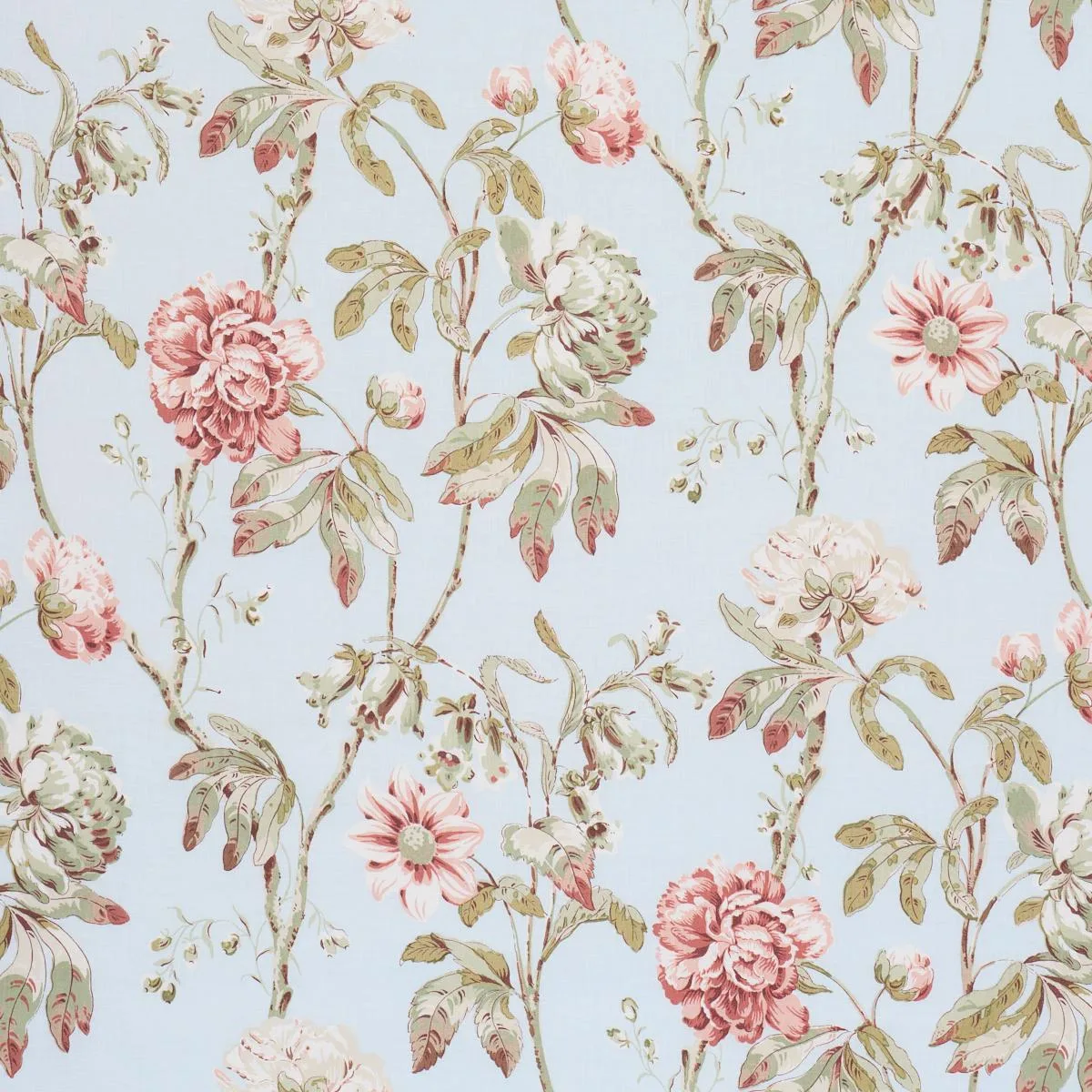Schumacher 178144 Daydream Sky fabric swatch