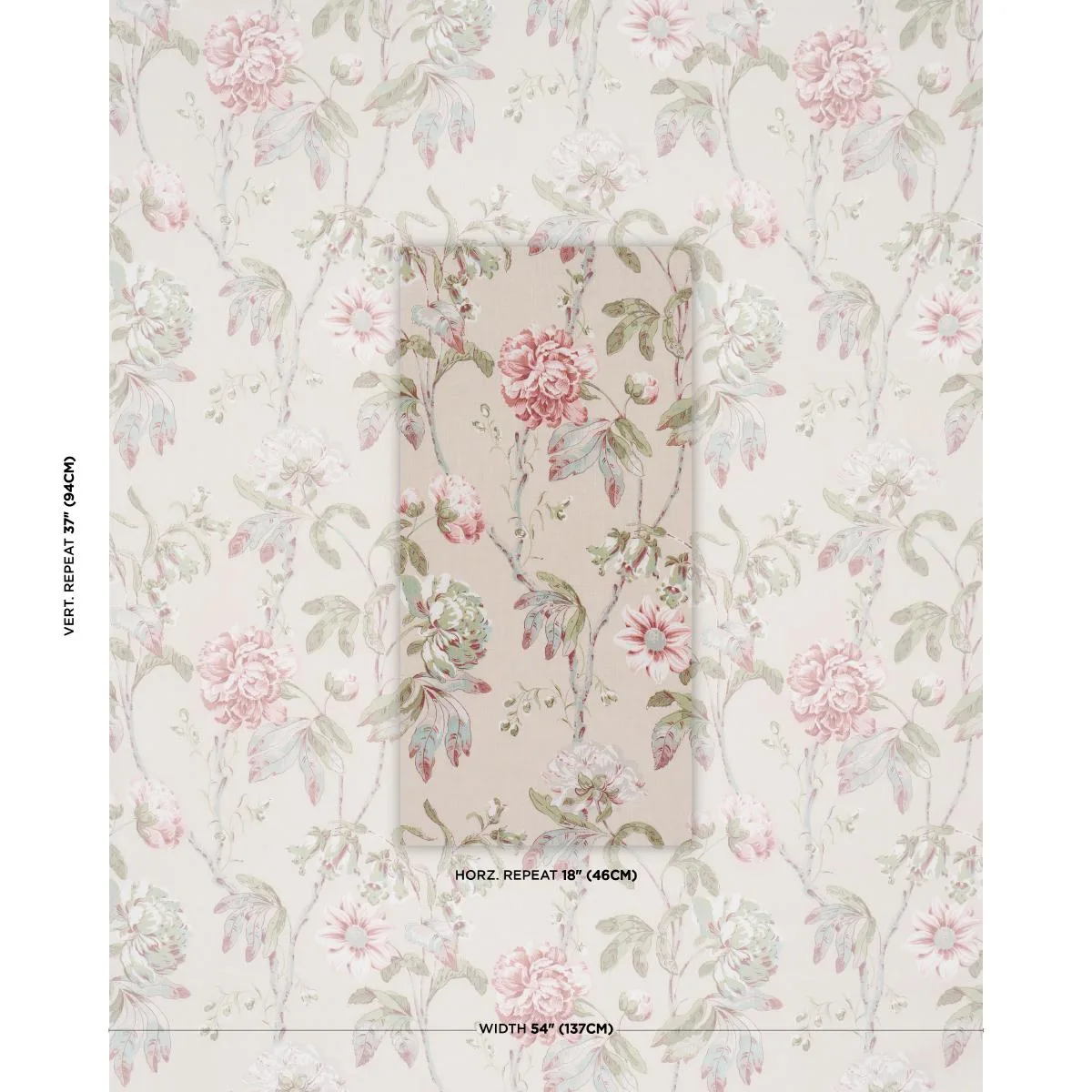 Schumacher 178143 Daydream Soft Ivory fabric swatch