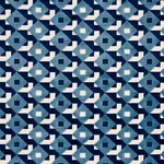 Schumacher 77243 Dazzle Ship Velvet Azure fabric swatch
