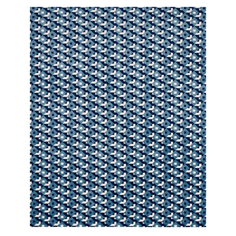 Schumacher 77243 Dazzle Ship Velvet Azure fabric swatch