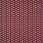 Schumacher 77241 Dazzle Ship Velvet Blue & Red fabric swatch