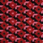 Schumacher 77240 Dazzle Ship Velvet Pink & Black fabric swatch
