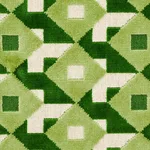 Schumacher 77244 Dazzle Ship Velvet Verdant fabric swatch