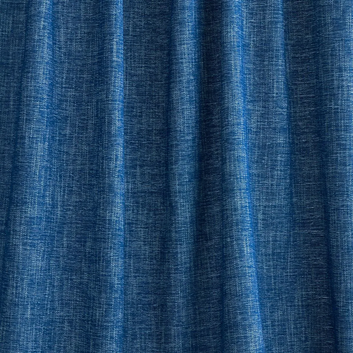 Schumacher 81128 Dean Indoor/Outdoor Midnight Blue fabric swatch