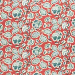 Schumacher 173700 Deco Flower Berry fabric swatch