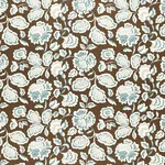 Schumacher 173703 Deco Flower Cocoa fabric swatch